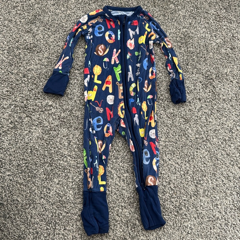 Little Sleepies Alphabet Friends 3-6mo Zippy